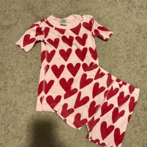 Hanna Andersson Red Heart Kids Pajama Set